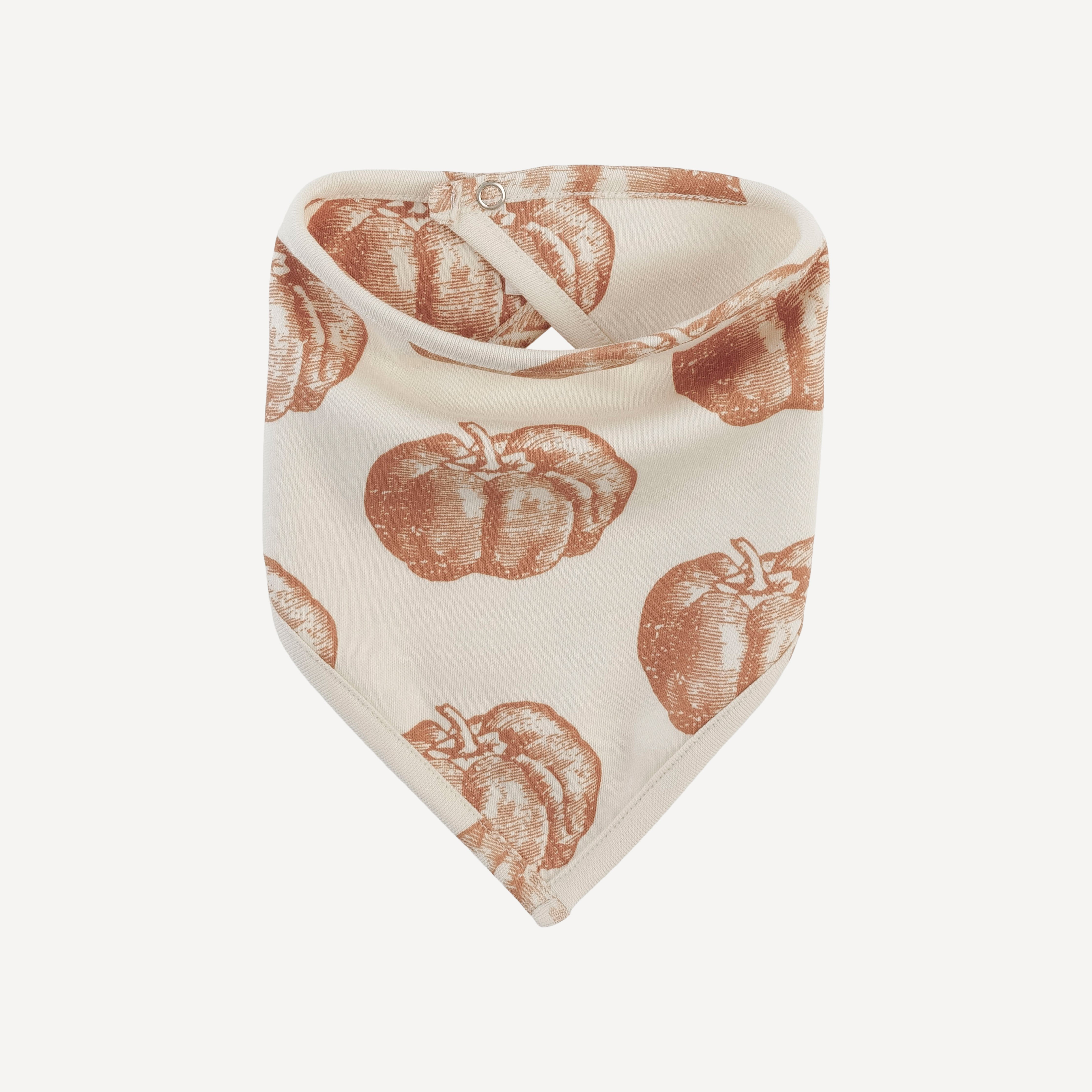 PRESALE bandana bib | harvest pumpkin | organic cotton interlock