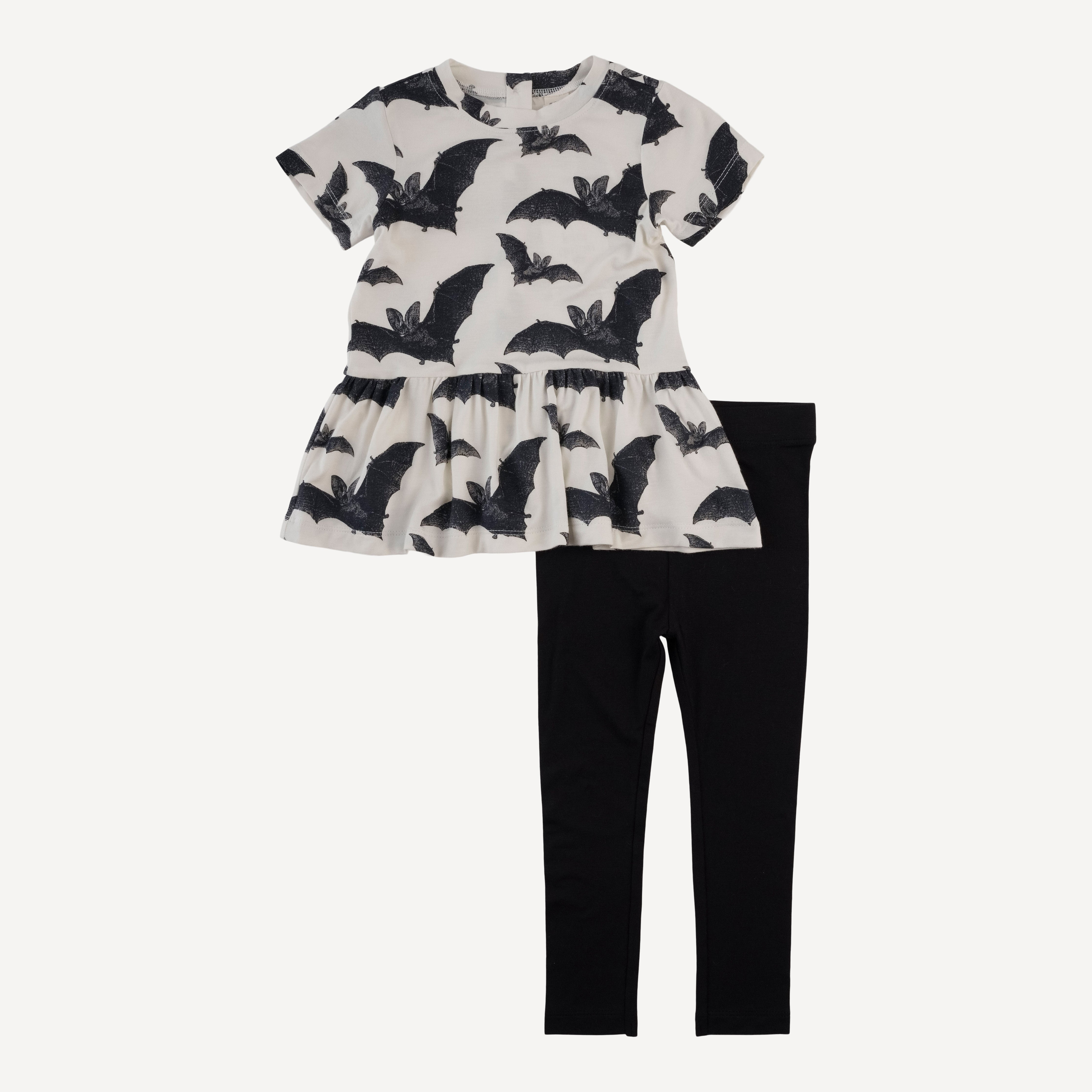 short sleeve kate set | bats | bamboo