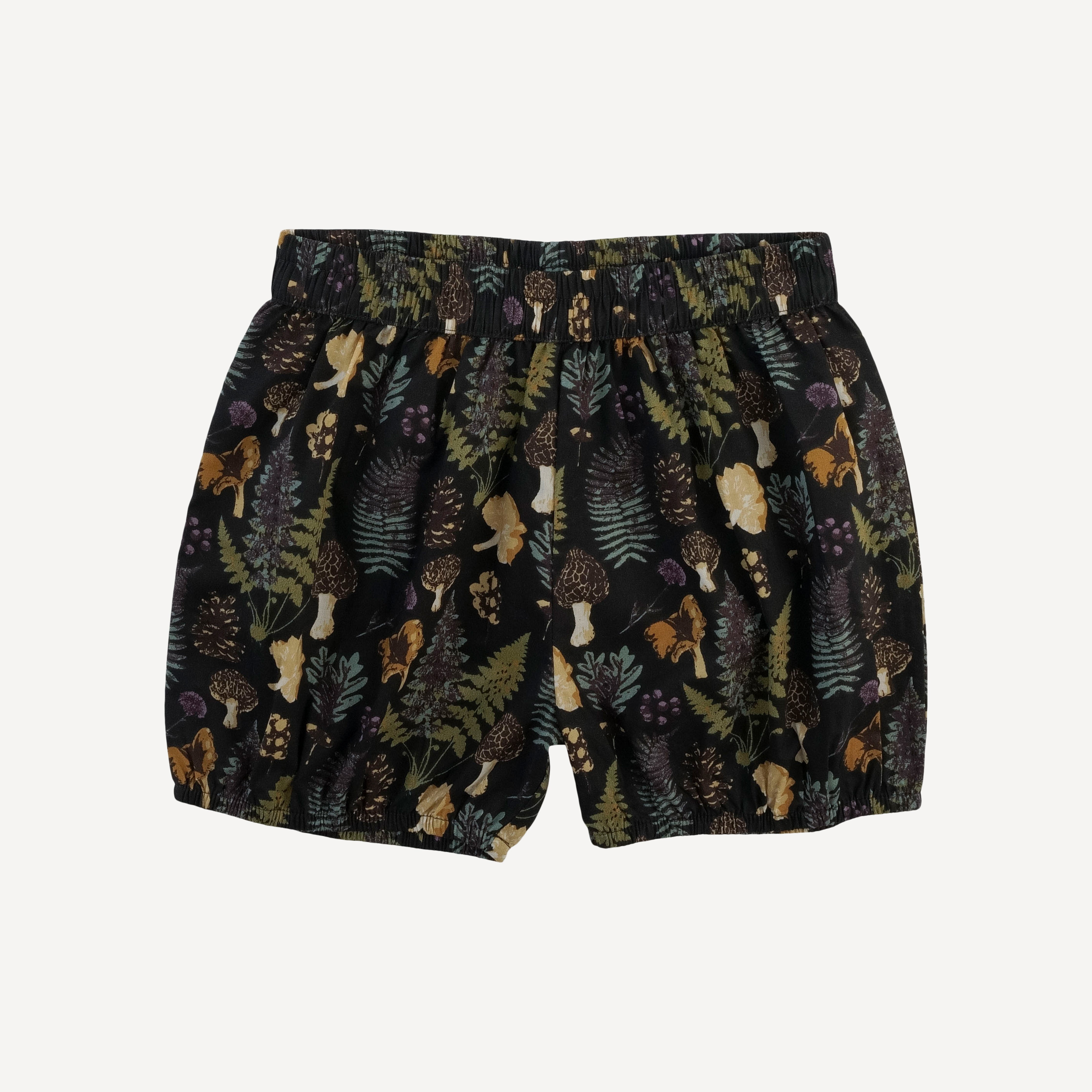 PRESALE bloomer short | black autumn botanical | organic cotton woven