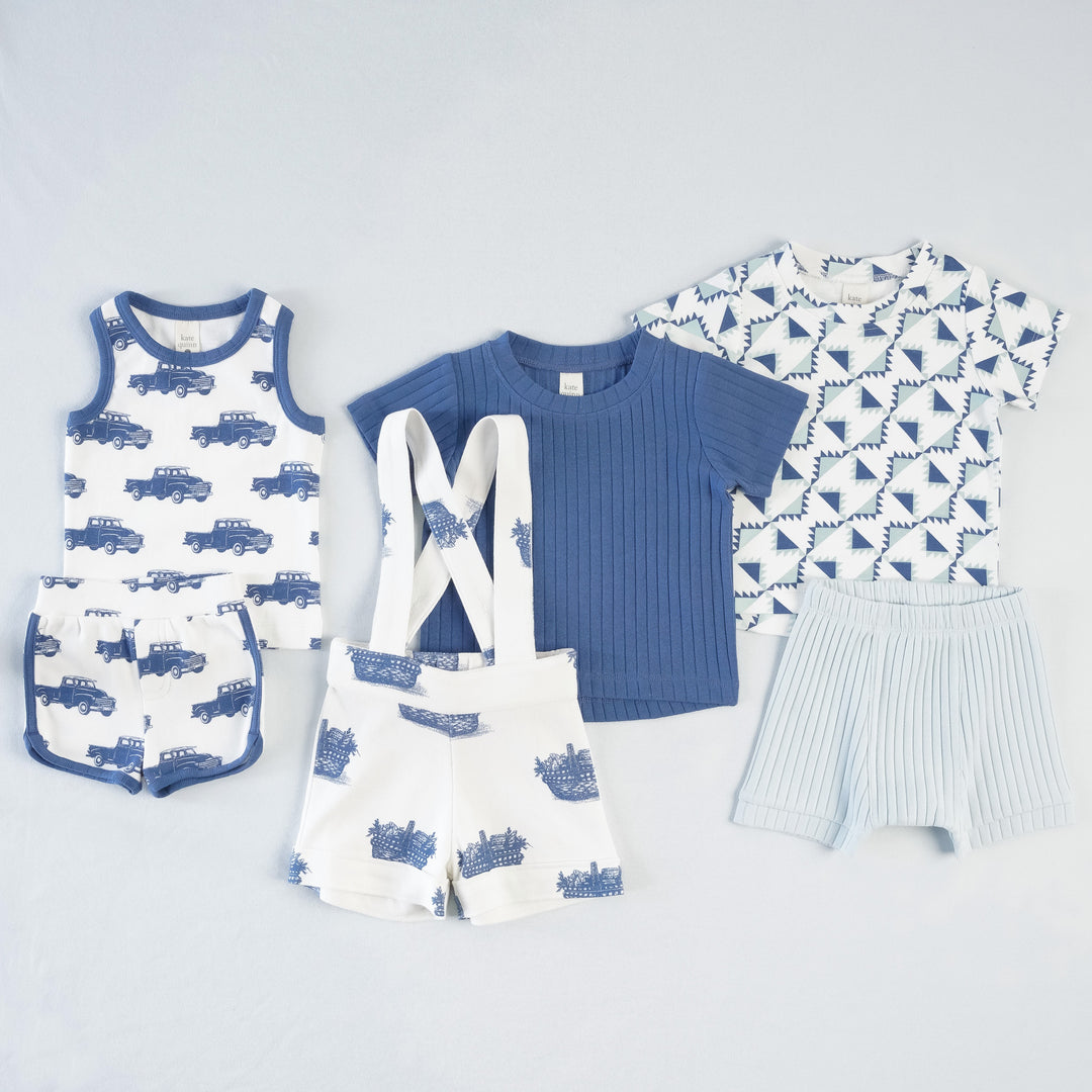 blue picnic + blue truck set