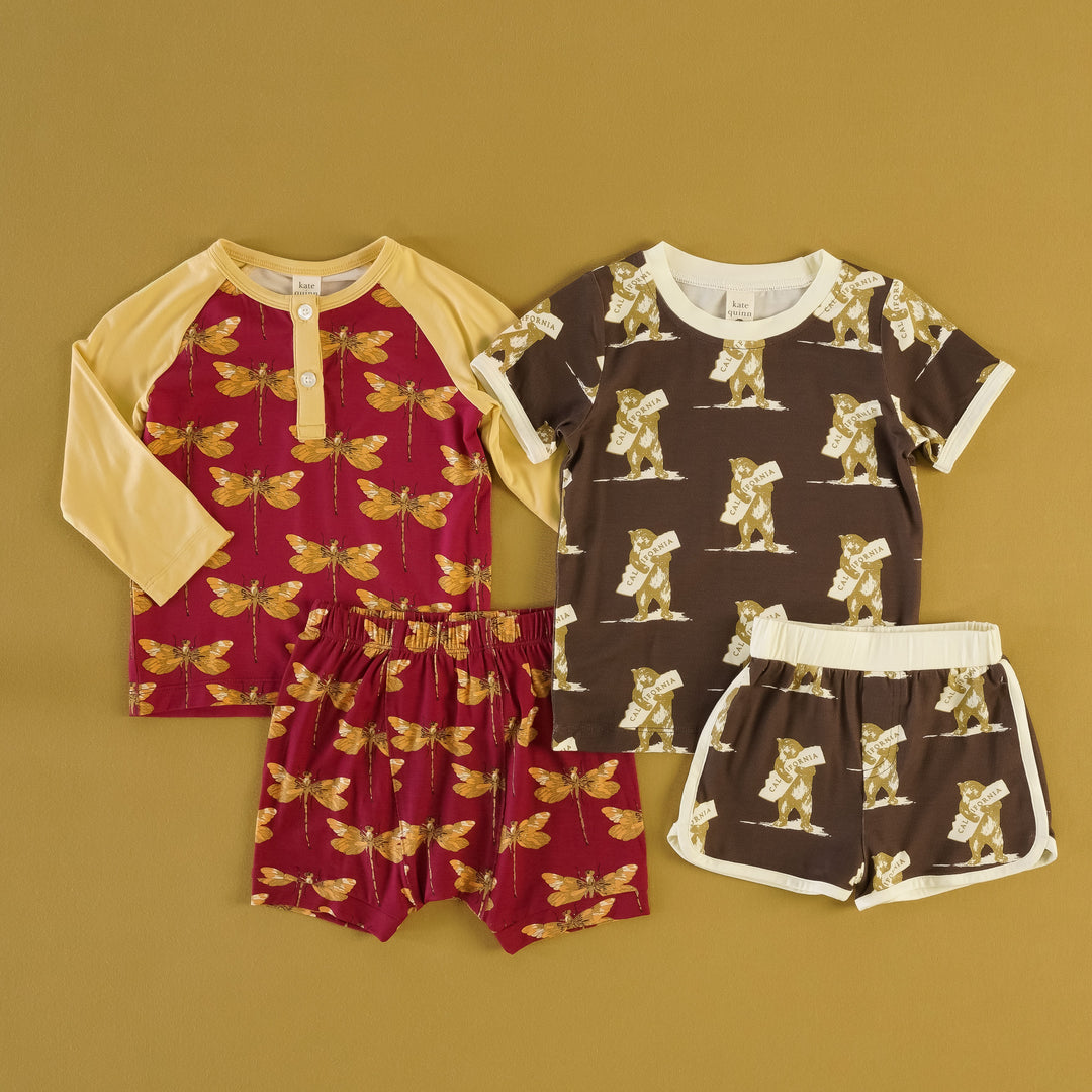 fennel dragonfly + love california bear set
