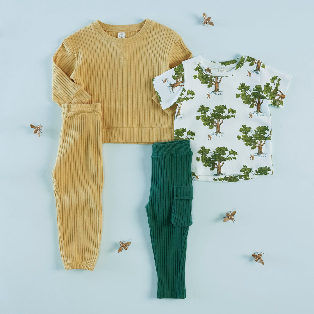blue pooh & tree set