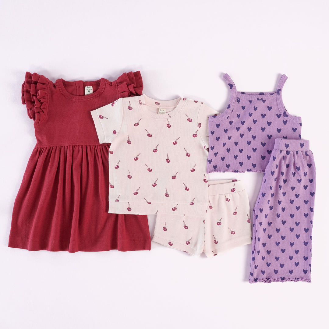 rio red cherry + little grape hearts set