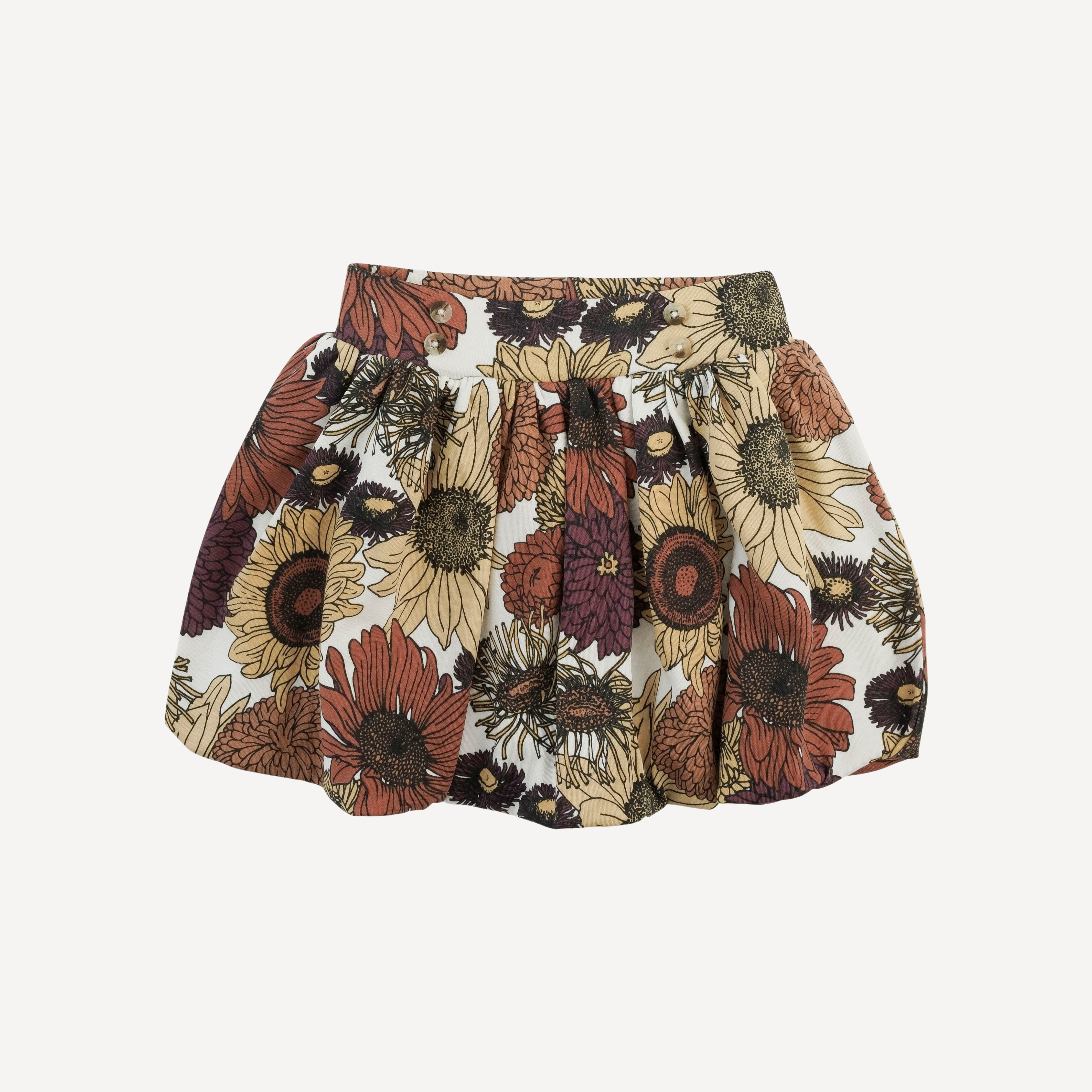 PRESALE bubble skirt | harvest sunflower | organic cotton interlock