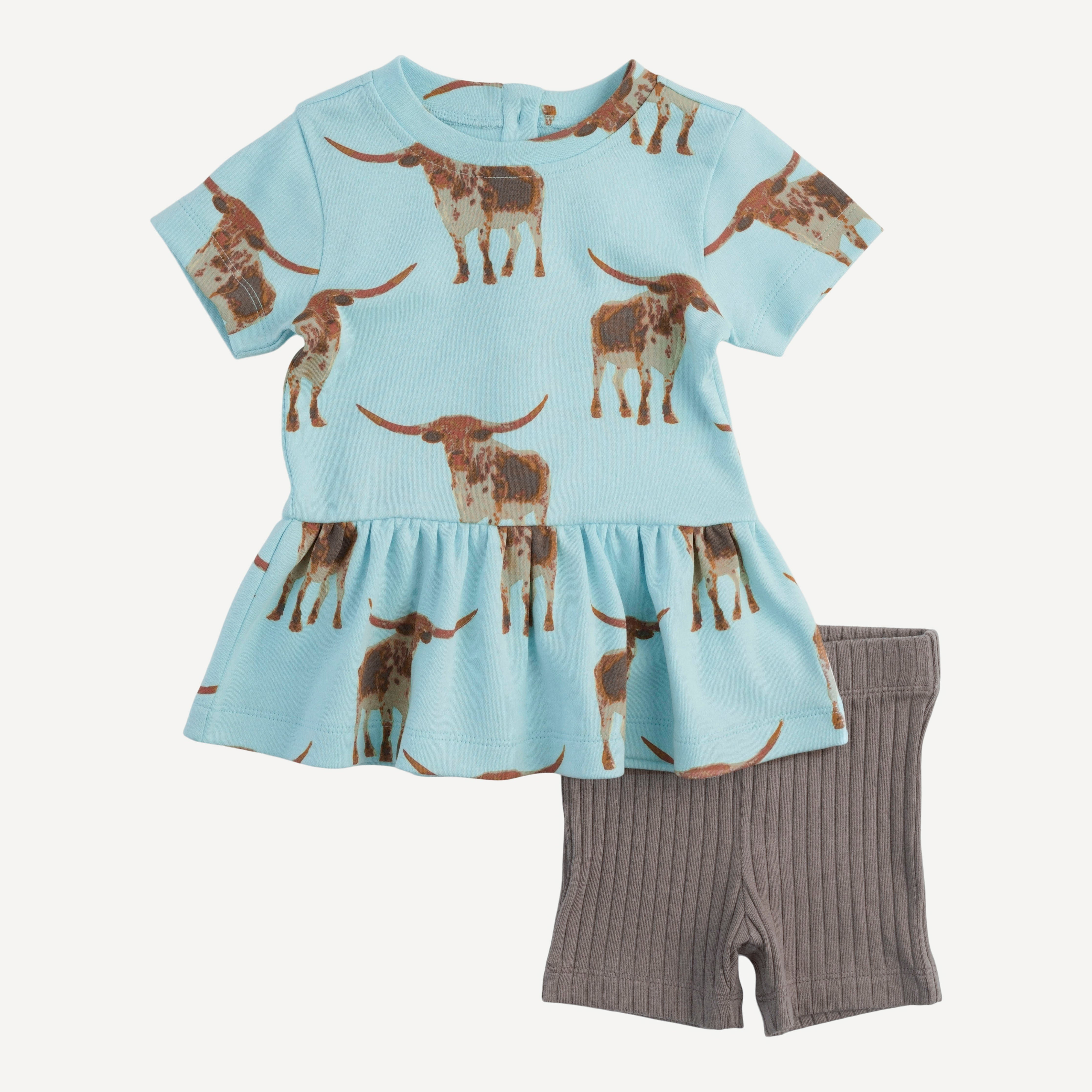 the kate set | longhorn | organic cotton interlock