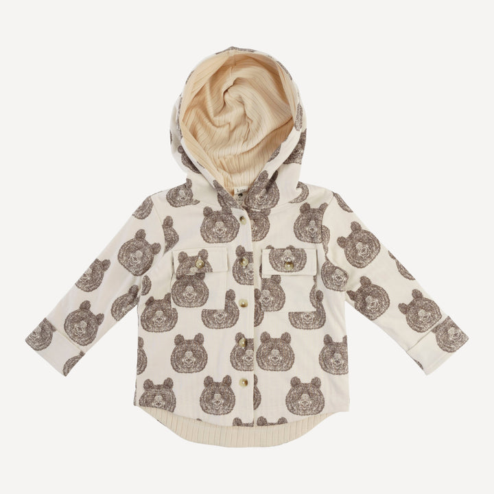 shacket | papa bear | organic cotton jersey