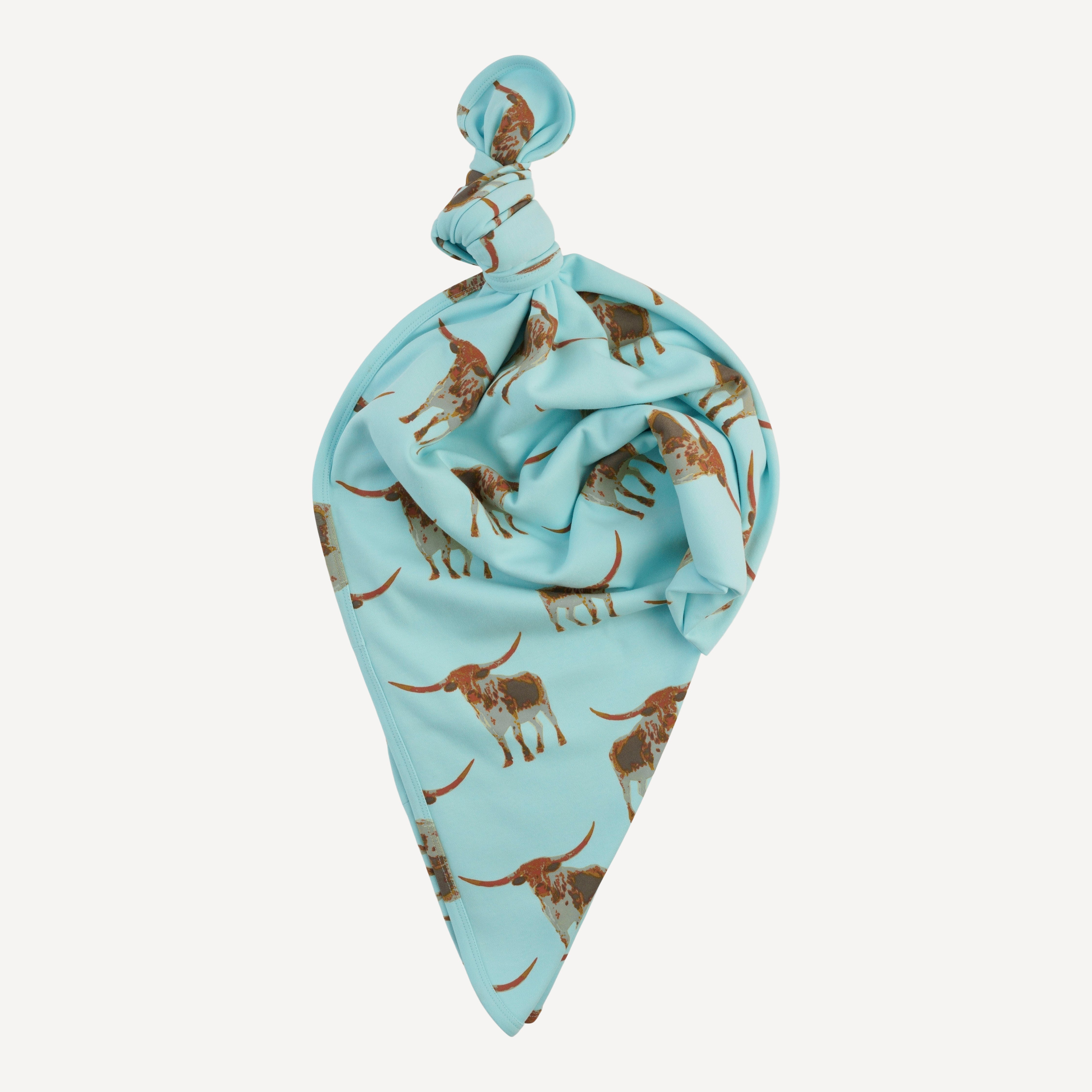 classic single layer blanket | longhorn | organic cotton interlock