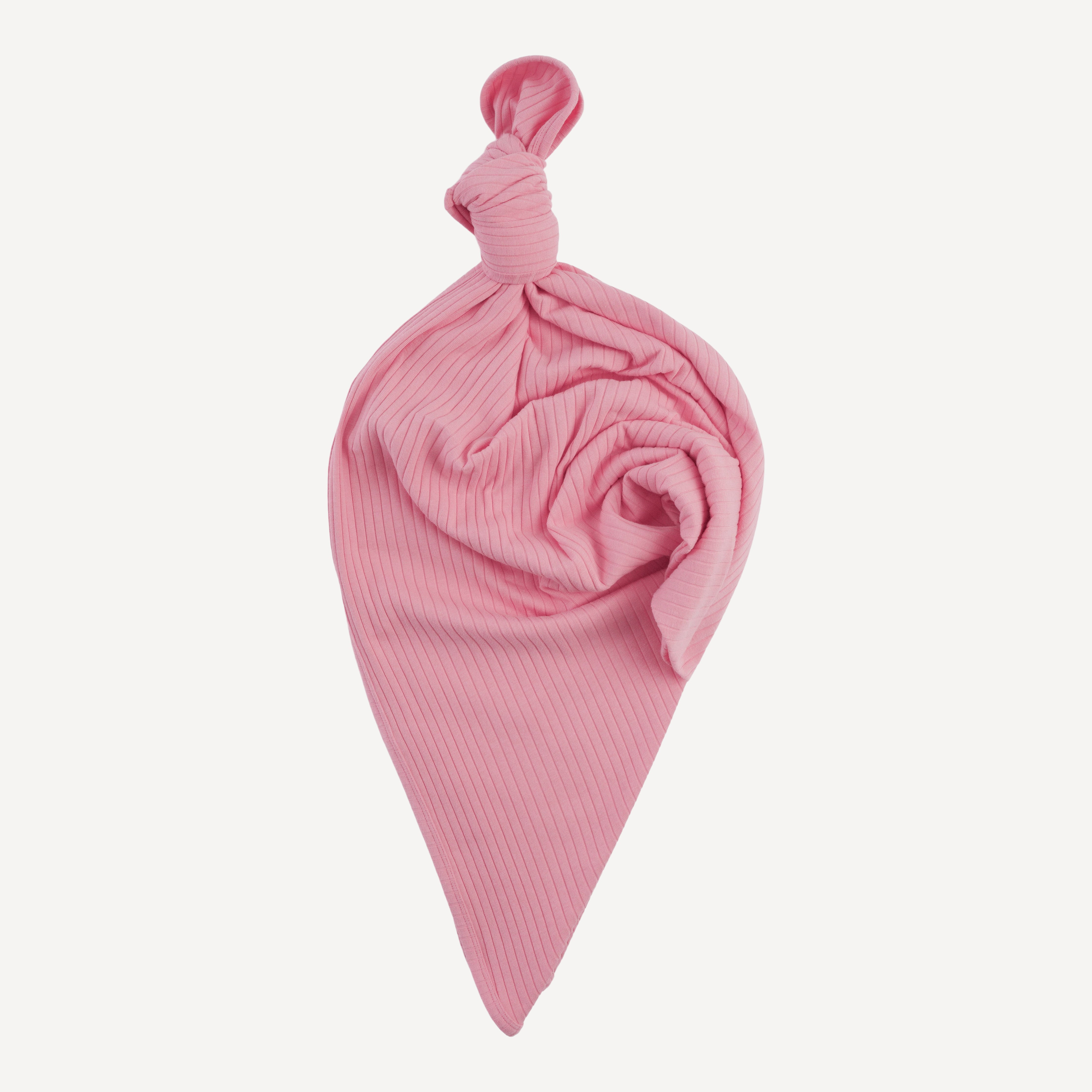 classic single layer blanket | vintage pink | organic cotton wide rib