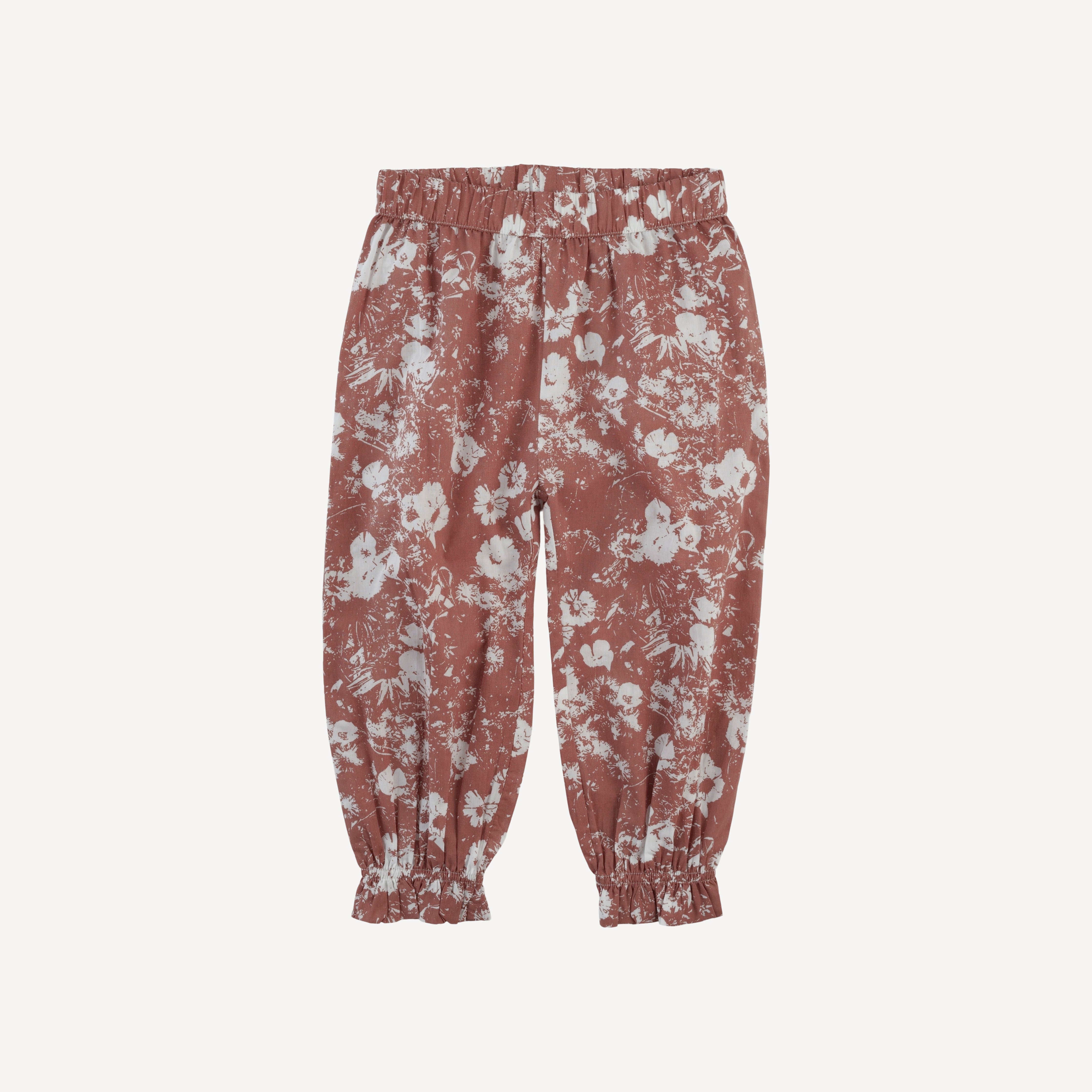gathered pant | spring wildflower | organic cotton woven