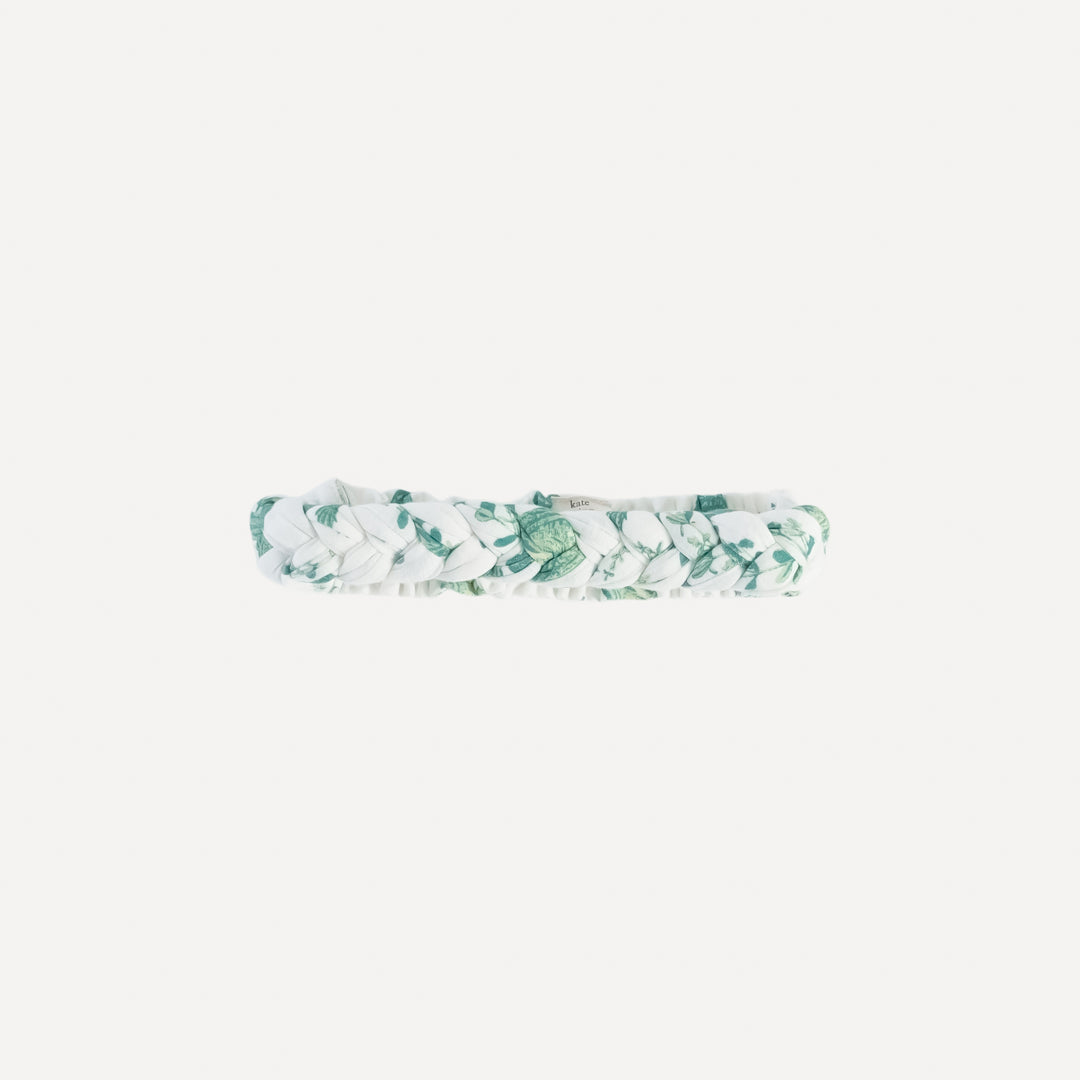 stretchy braided headband | garden frog | bamboo