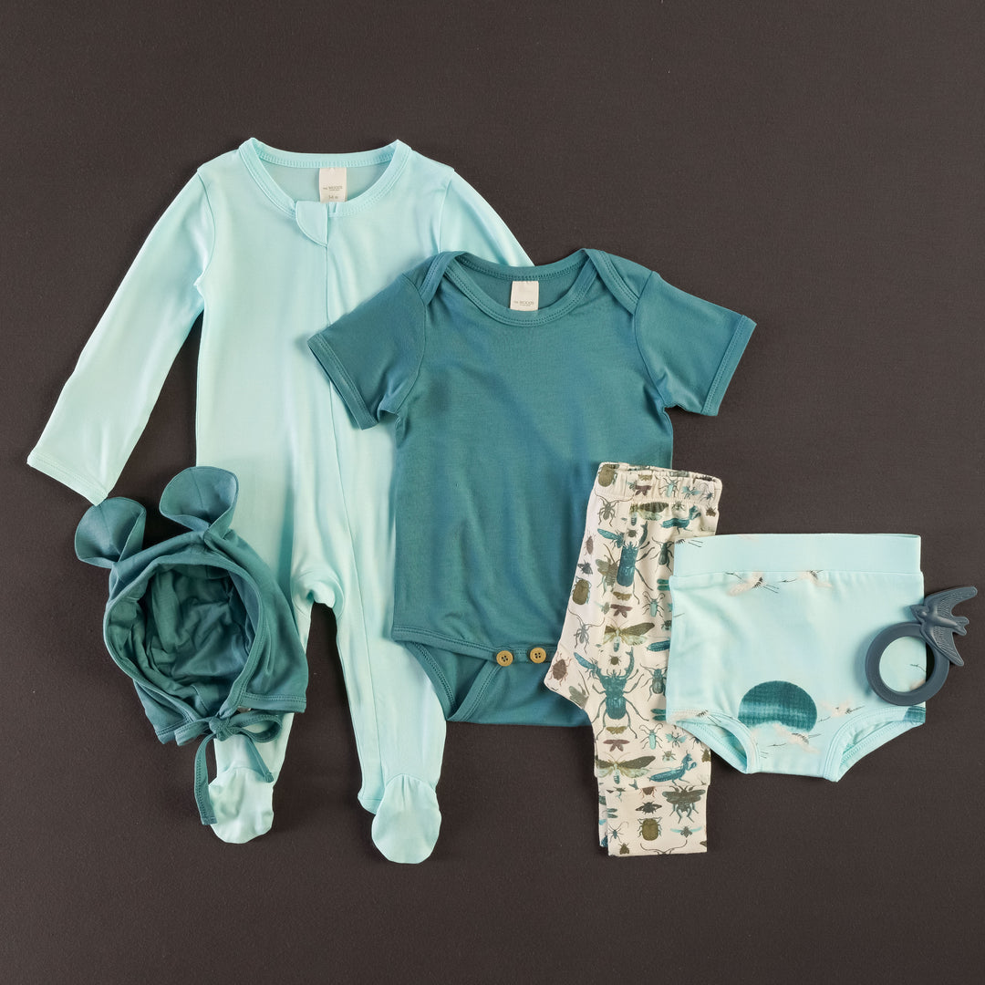 aqua insects set