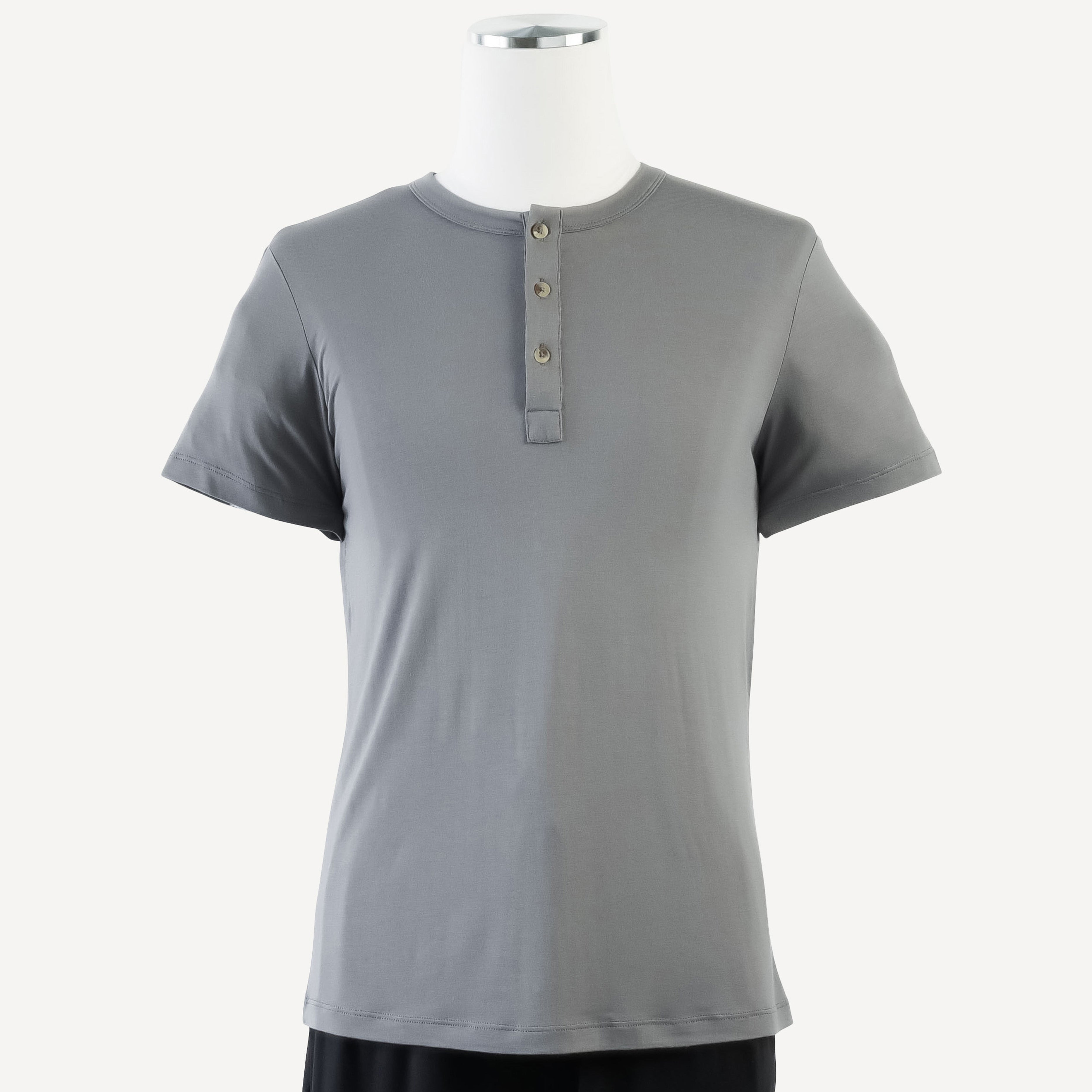 Beyond 4-Way Stretch Henley T-Shirt for Men