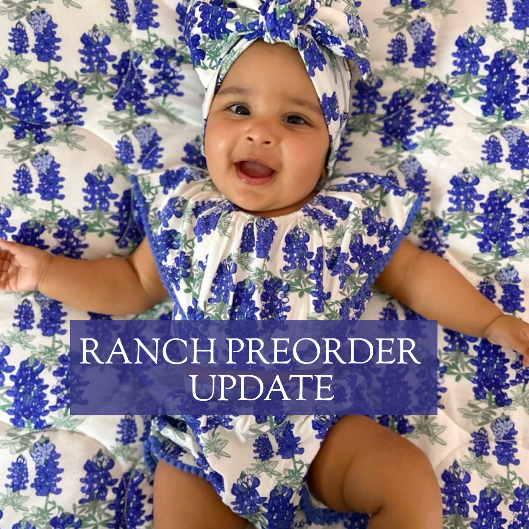 RANCH ORGANIC COTTON PREORDER UPDATE
