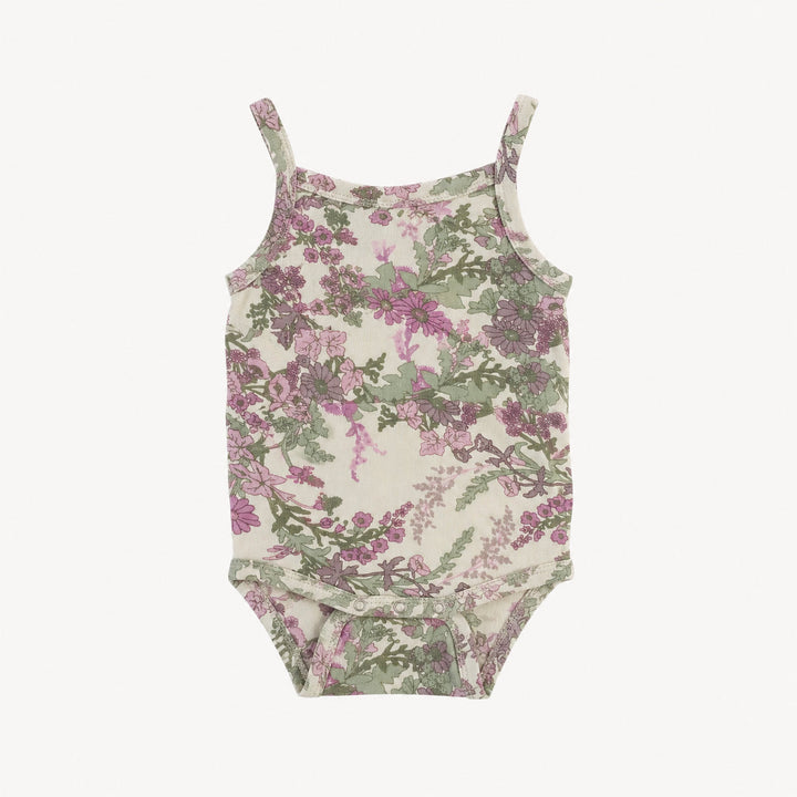 PREORDER nina tank bodysuit | violet queen annes lace | modal