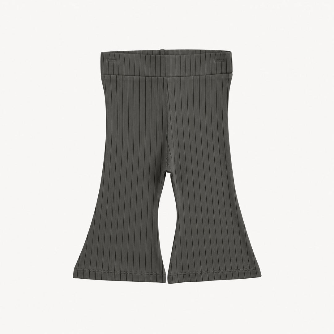PREORDER flare leg pant | beluga | woods rib