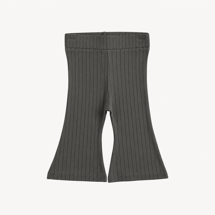 PREORDER flare leg pant | beluga | woods rib