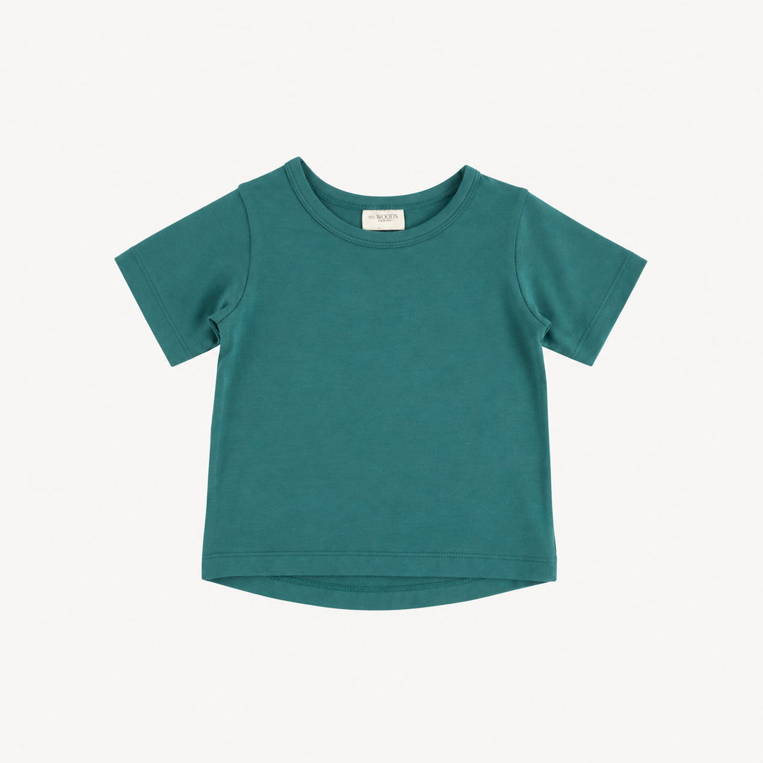 PREORDER short sleeve essential boxy tee | sea pine | modal