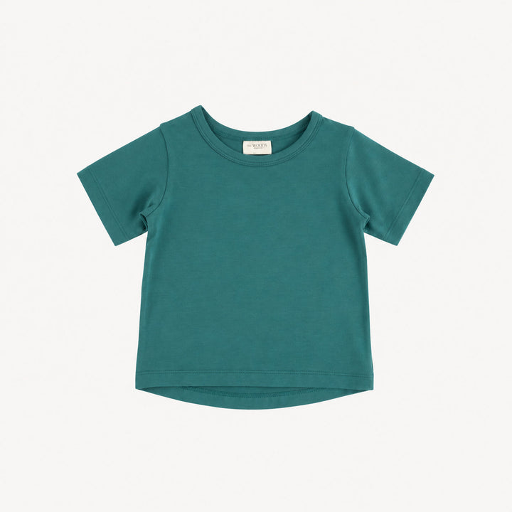 PREORDER short sleeve essential boxy tee | sea pine | modal