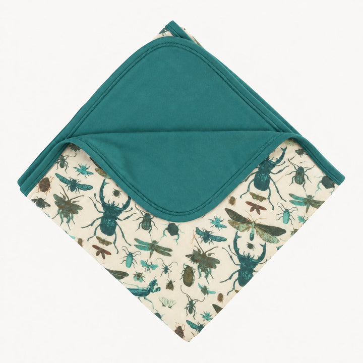 PREORDER double layer blanket | aqua insects | modal