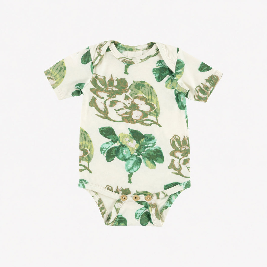 PREORDER short sleeve lap neck bodysuit | magnolia | modal