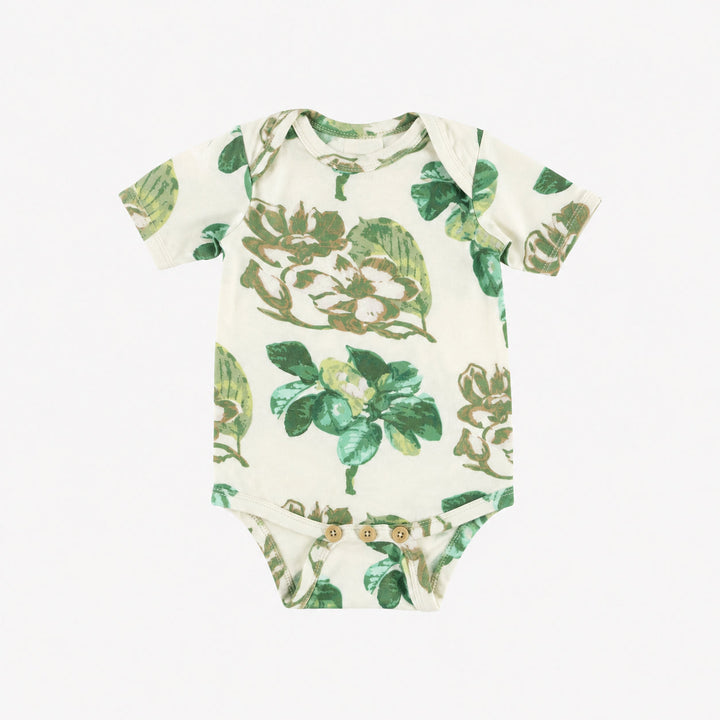 PREORDER short sleeve lap neck bodysuit | magnolia | modal