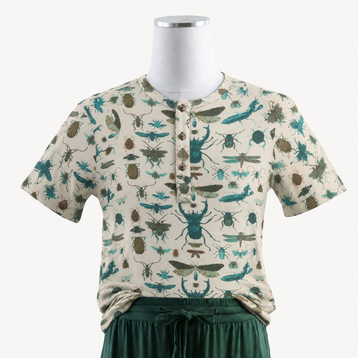 PREORDER mens monty tee | aqua insects | modal