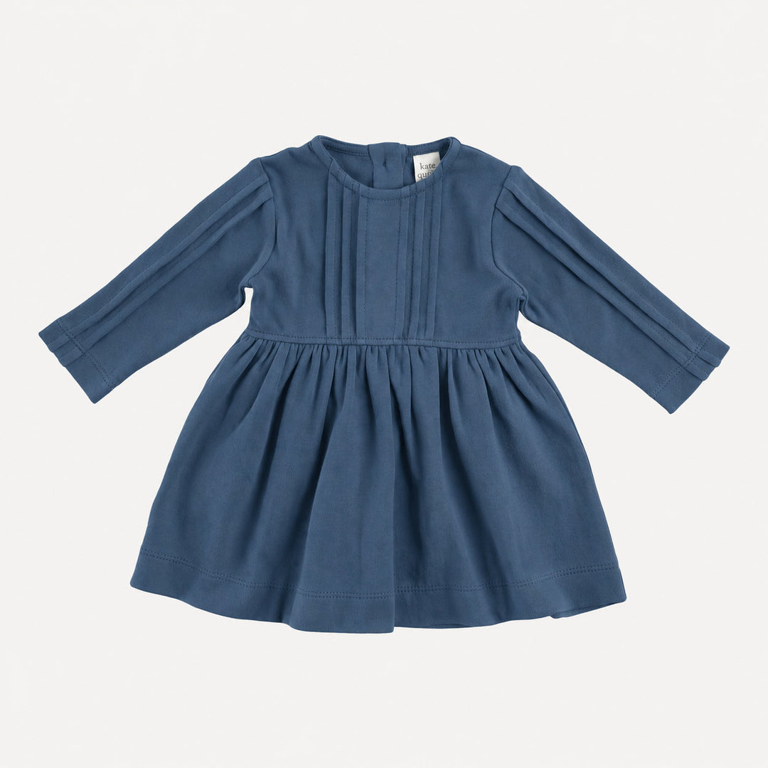 PREORDER long sleeve ruby dress | opal | organic cotton interlock