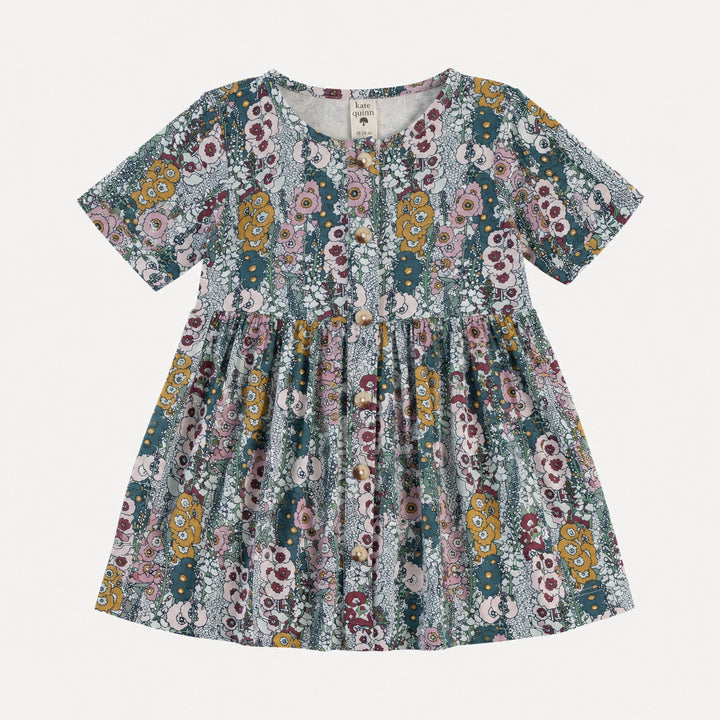 PREORDER short sleeve button front dress | hollyhock | bamboo