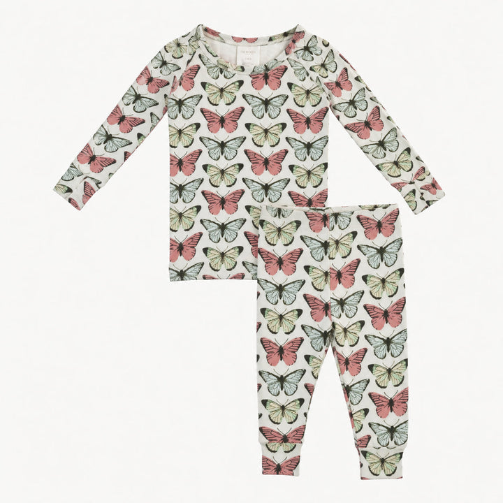 PREORDER long sleeve pj set | butterflies | modal