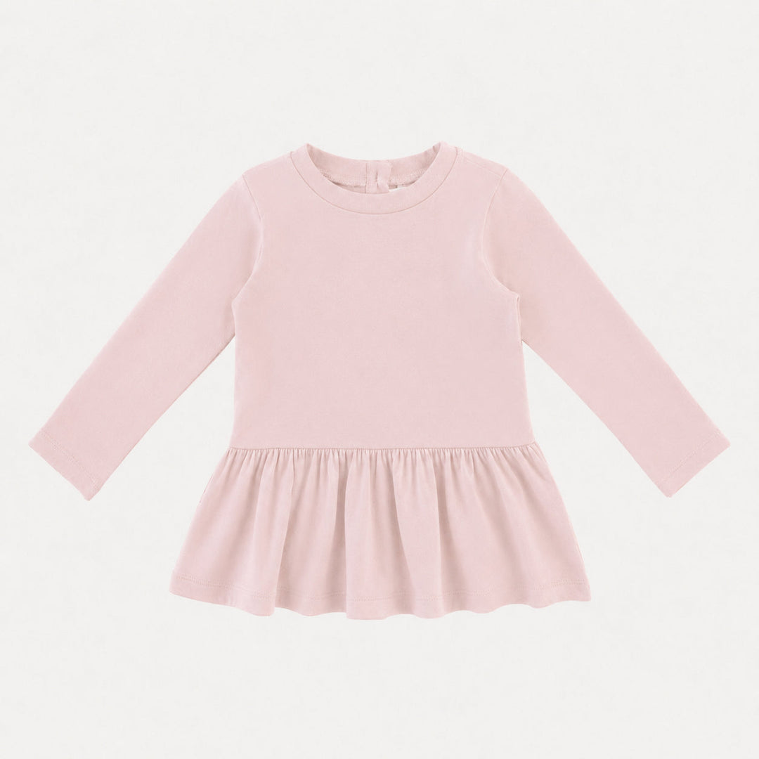 PREORDER long sleeve kate top | pink dogwood | organic cotton interlock