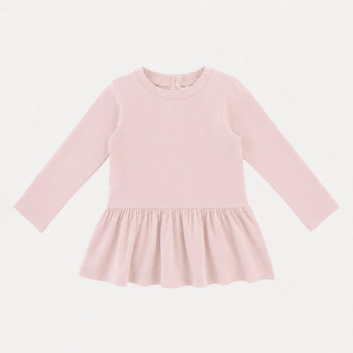 PREORDER long sleeve kate top | pink dogwood | organic cotton interlock