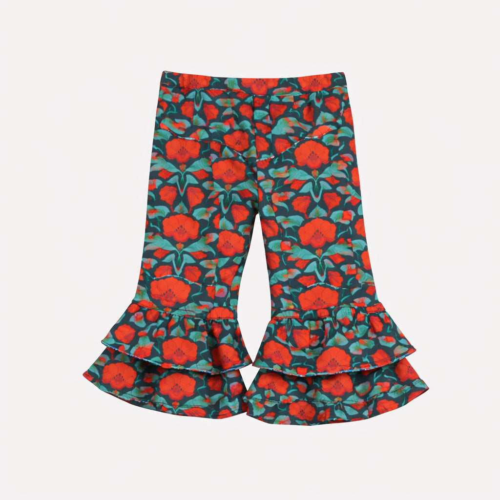 anne pant | poppy | organic cotton jersey