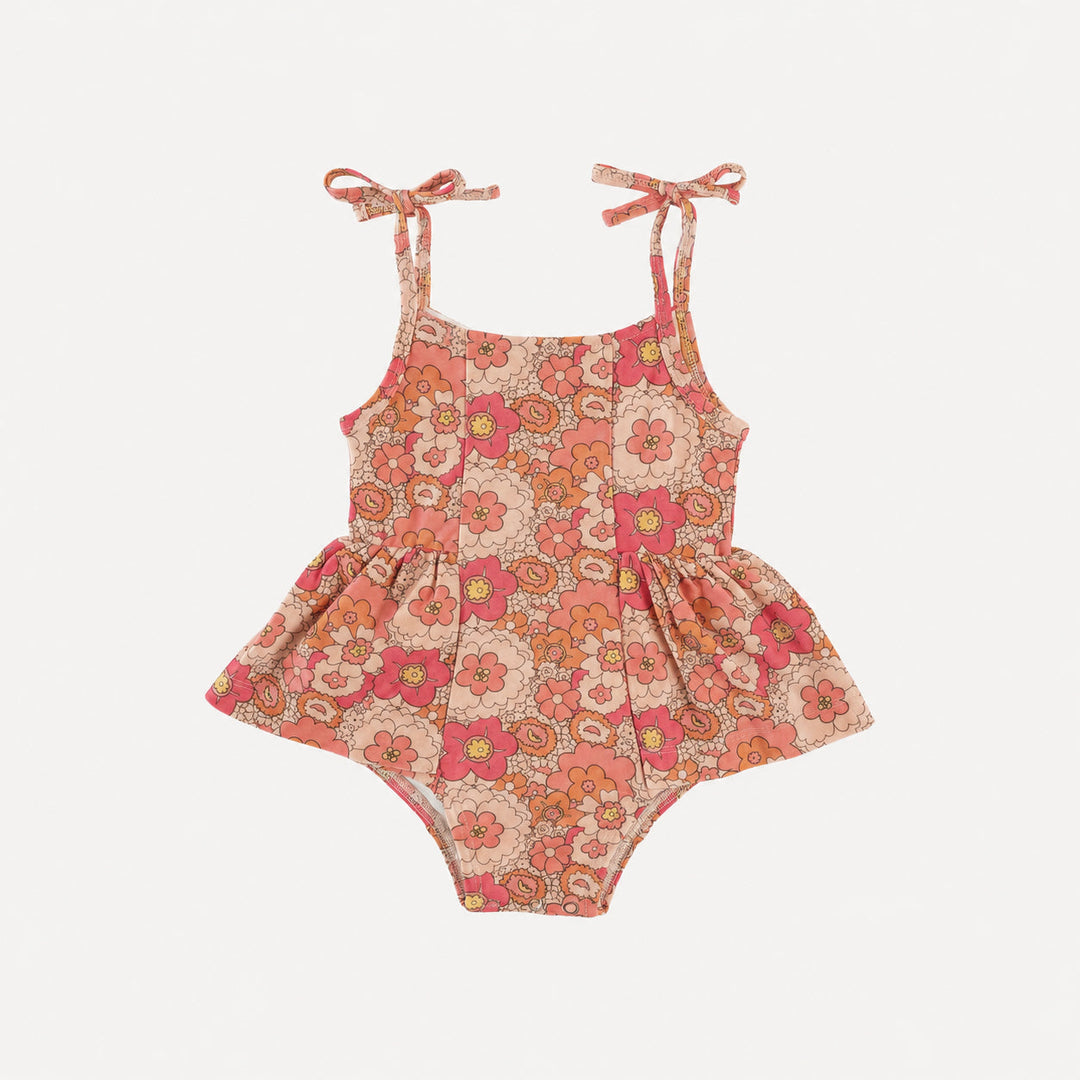 PREORDER spaghetti tie ballerina bubble | mod 60s burst | bamboo