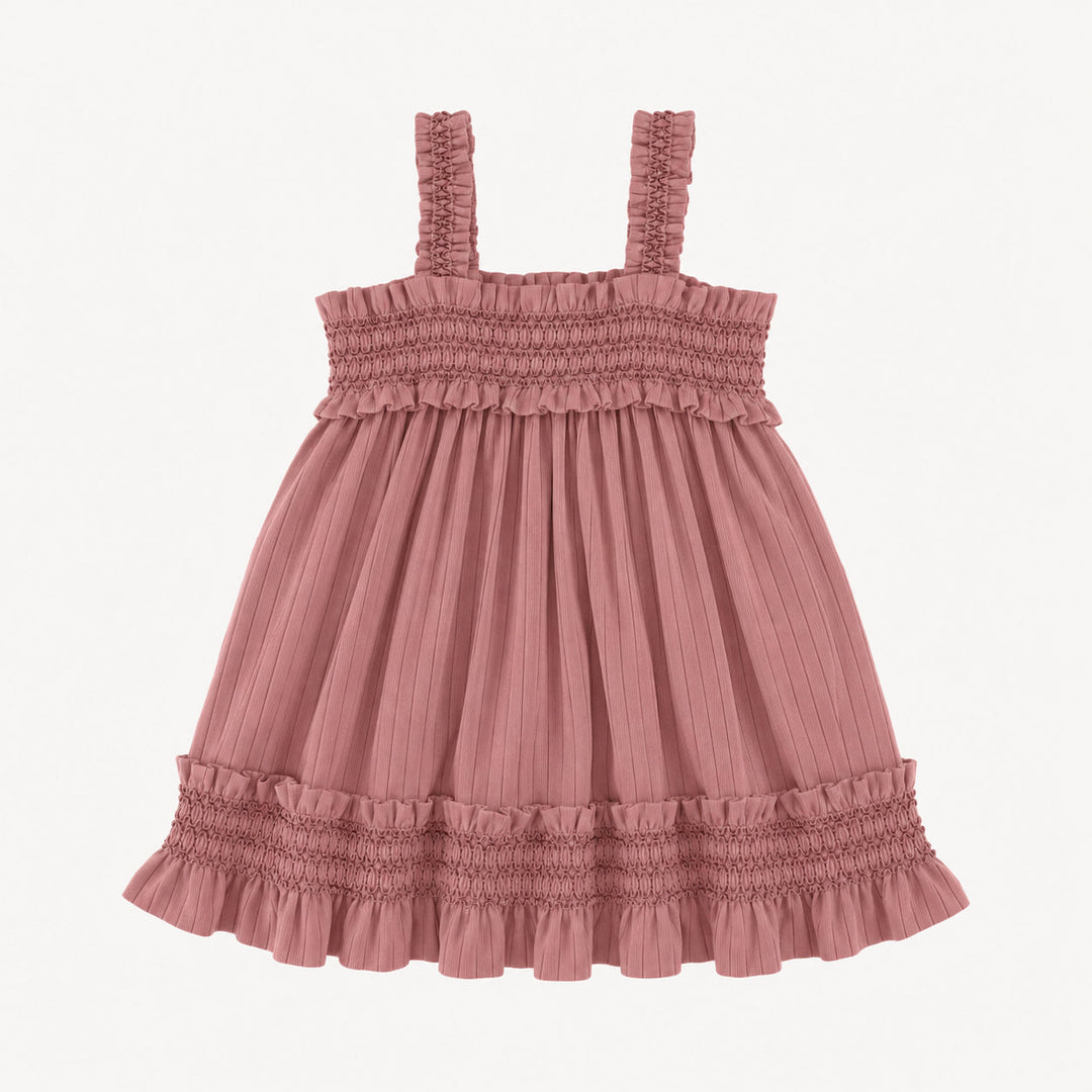PREORDER winnie tank dress | dusty rose | woods rib