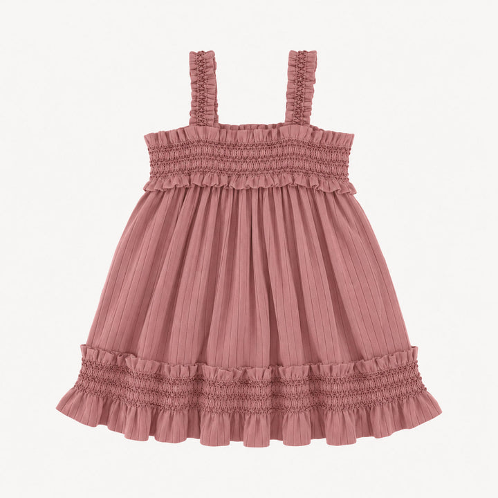 PREORDER winnie tank dress | dusty rose | woods rib