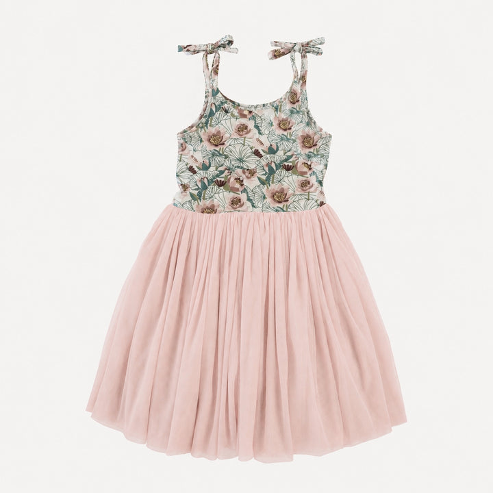 PREORDER! spaghetti tie ballerina tulle dress | lotus | bamboo