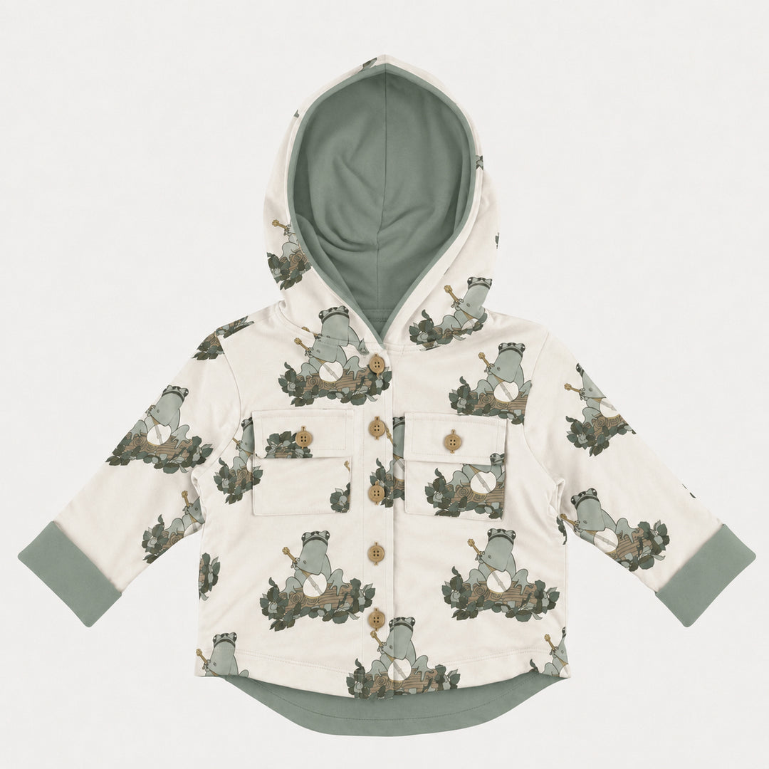 PREORDER shacket | banjo frog | organic cotton interlock