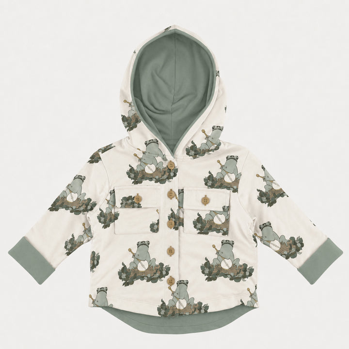 PREORDER shacket | banjo frog | organic cotton interlock