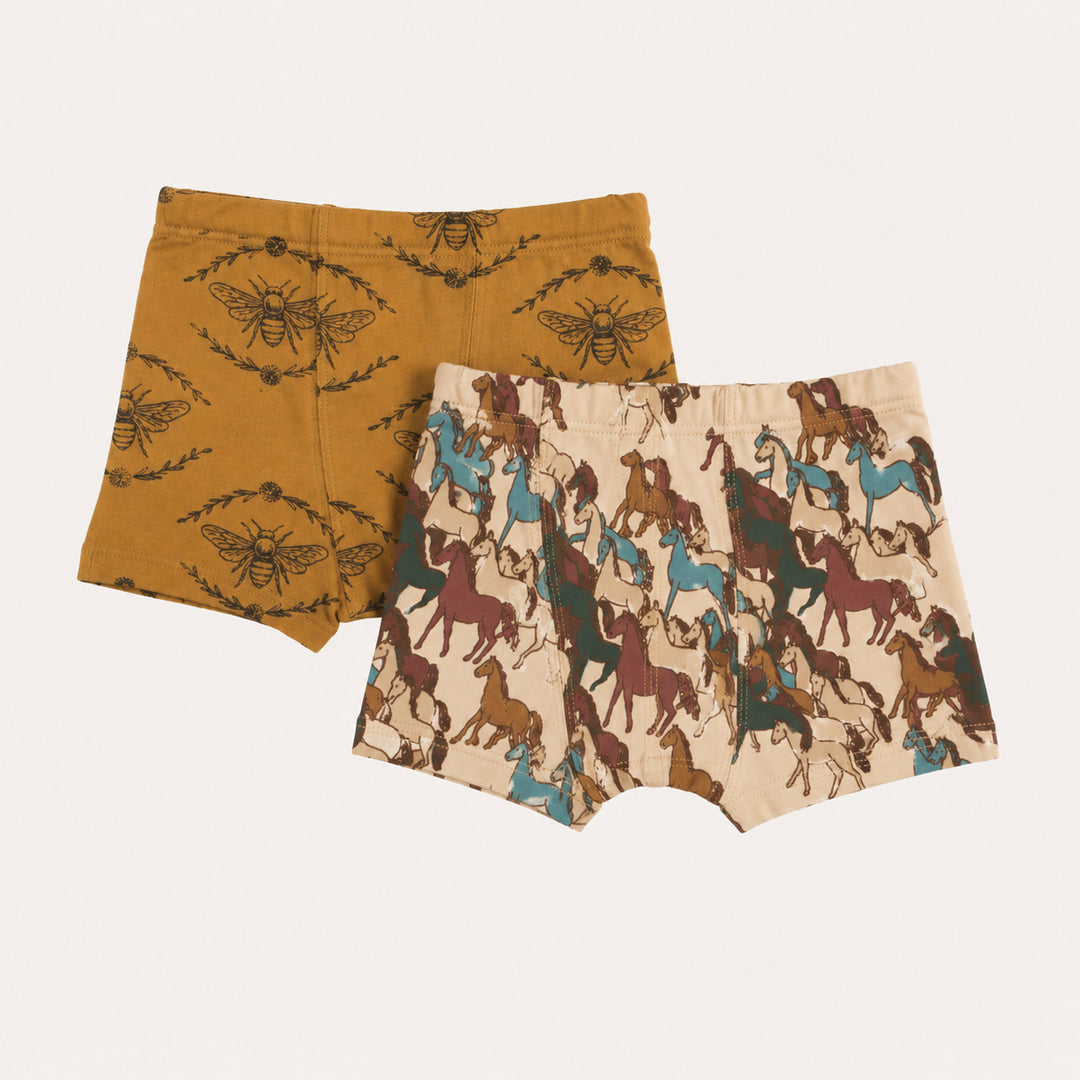 PREORDER boxer set of 2 | horse party | organic cotton interlock
