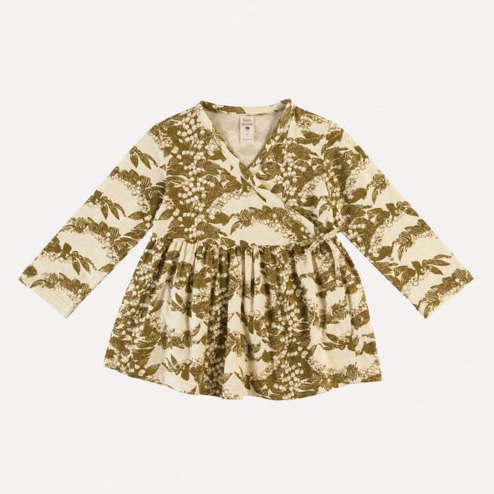 long sleeve wrap top | fennel lily | organic cotton gauze