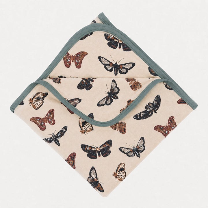 PREORDER double layer blanket | moths | bamboo