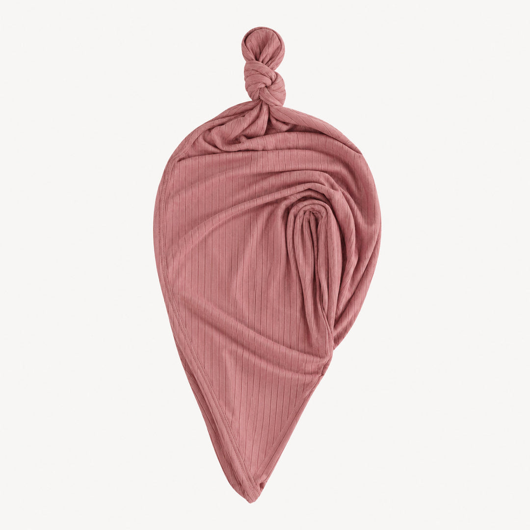 PREORDER classic single layer blanket | dusty rose | woods rib