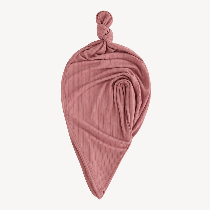 PREORDER classic single layer blanket | dusty rose | woods rib