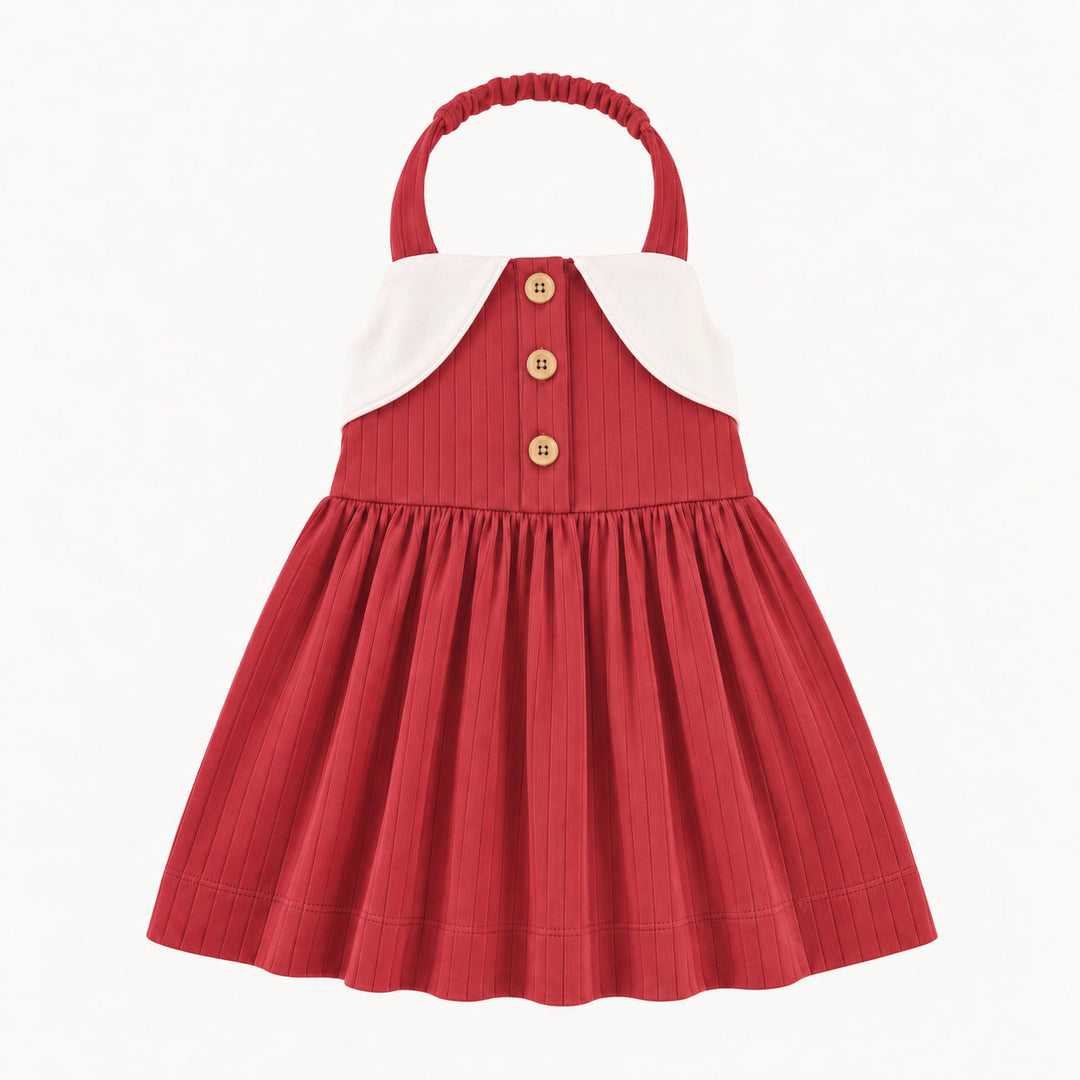 PREORDER halter dress | american beauty | woods rib