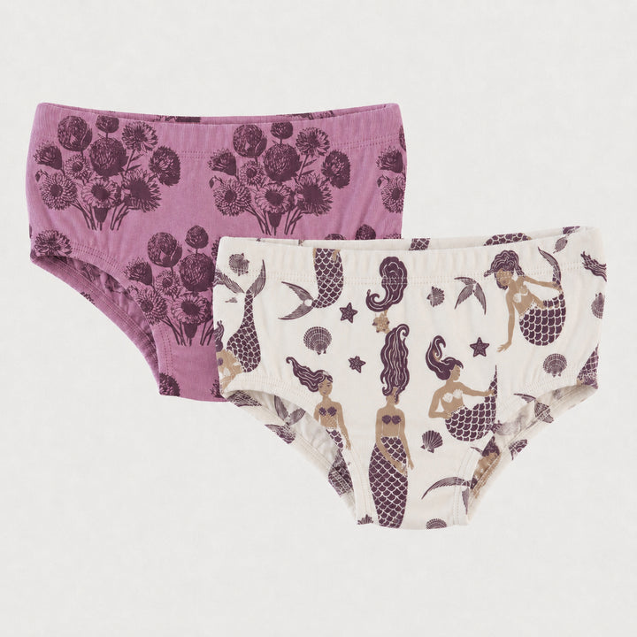 PREORDER underwear set of 2 | french violet dahlia | organic cotton interlock