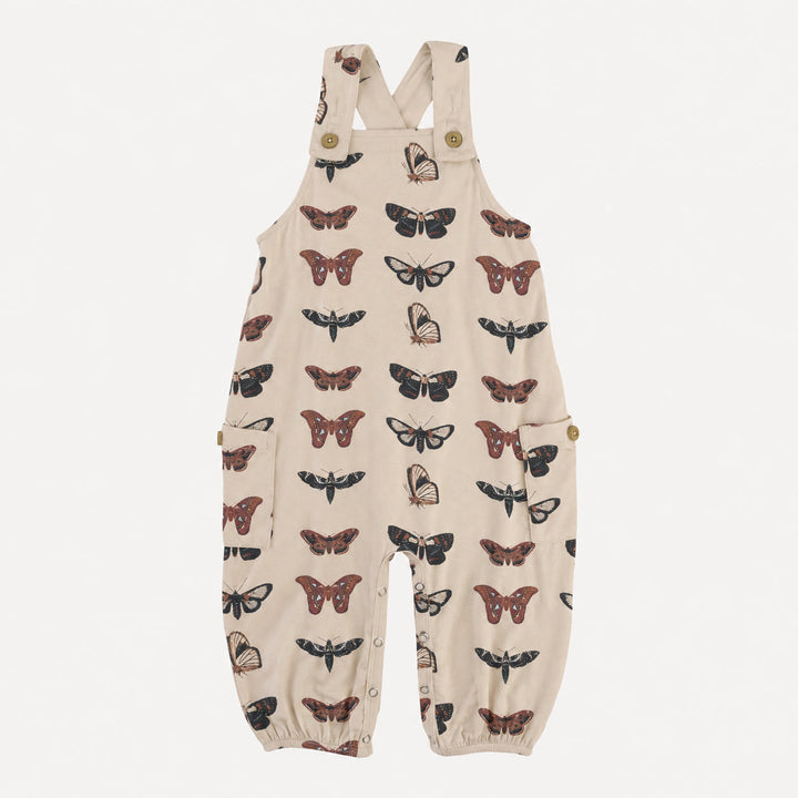 PREORDER gathered bubble pocket overall | moths | bamboo