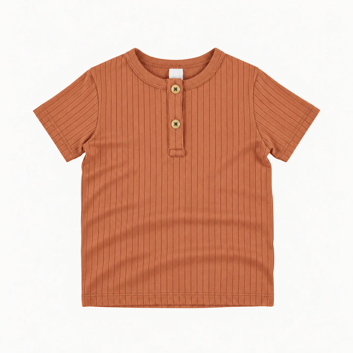PREORDER short sleeve monty tee | copper | woods rib
