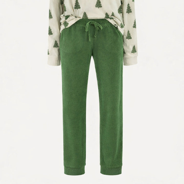 womens skinny jogger | thyme | organic cotton velour