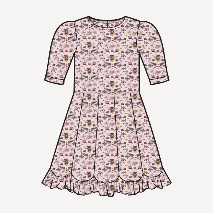 PREORDER cupcake dress | rose litho bee | bamboo