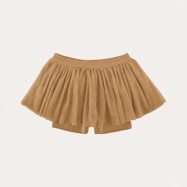 PREORDER tulle ballerina tutu short | apple cinnamon | organic cotton interlock